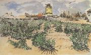 Vincent Van Gogh The Mill of Alphonse Daudet at Fontevieille (nn04) USA oil painting artist